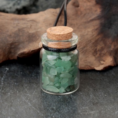Souvenir-butter with natural stones "Green Aventurine", 3x2cm-1