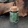 Souvenir-butter with natural stones "Green Aventurine", 3x2cm