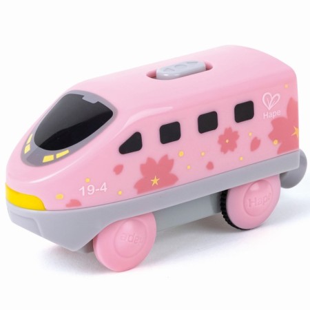 Lokomotiv Hape "My train", on batteries, pink color