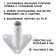 Flagste-bracket, mount for a flag, street, wall-mounted D-2.7 cm, white