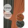 Set of curtains "Canvas", size 200x260 cm, 2 pcs, pavement color, orange