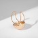 Ring "Shar" space, color gold, dimensionless