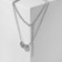 The necklace "stylistics" bait, color silver, 40cm