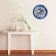 Wall clock, D-28 cm, interior, "flowers", silent