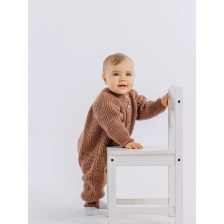 Combine Children's Knitted Rant KnitWear, height 86 cm, brown color-1