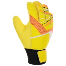 Goalkeeper gloves, size 7, yellow color