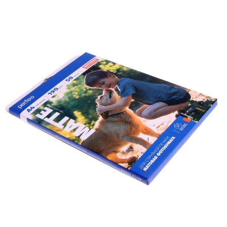 Photo paper for jet printing A4, 50 sheets Perfeo, 190 g/m2, one -sided, matte-2