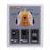 Future radio-controlled car, works on the battery, yellow color