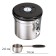 A sealed container for storing ground coffee and coffee beans, 1.2 l, 12 x 12 cm, gray