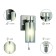 Bra Light Rivoli Klara wall, with a circuit breaker 1he14, 15 watts