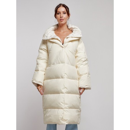 Coat insulated winter female, size 46, color light-beige-7