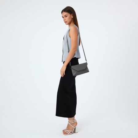 Magnet bag bag, long belt, gray color-1