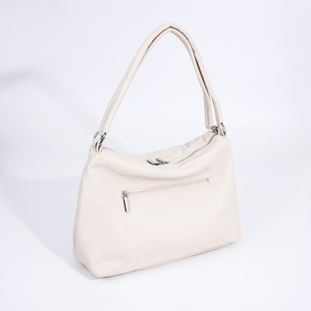 Lugus bag, 3 outer pockets, milk color-1