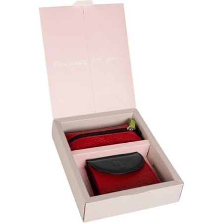 Gift set: wallet/Key, red/black color-1