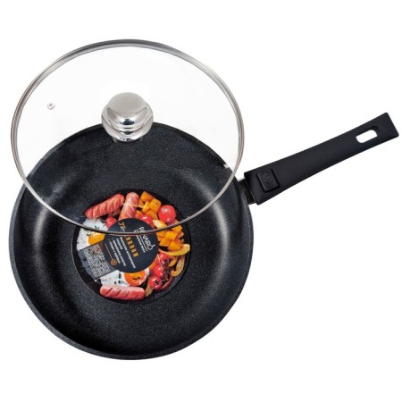 Deep pan-LORDOM pan, removable handle Soft-Touch, with a lid, D = 24 cm-2