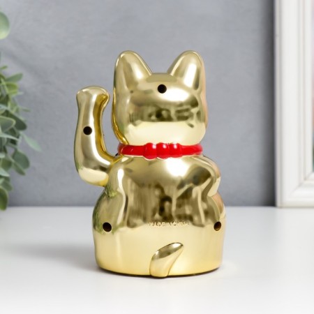 Souvenir cat plastic "manei-nako" h = 12 cm-1