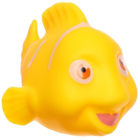 A set of rubber toys for the bathtub "Pups with colored fish", 6 pcs, crush me-1