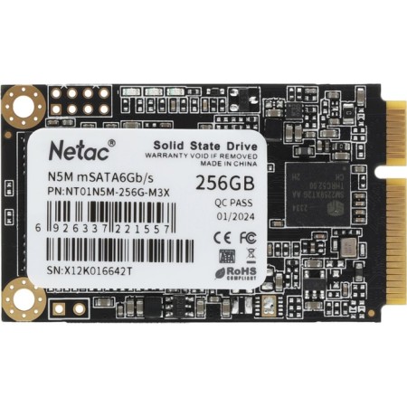 SSD NETAC SATA-III 256GB NT01N5M-256G-M3X N5M MSATA