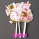 Set for decoration "Happy birthday, daughter", set of 7 pcs.