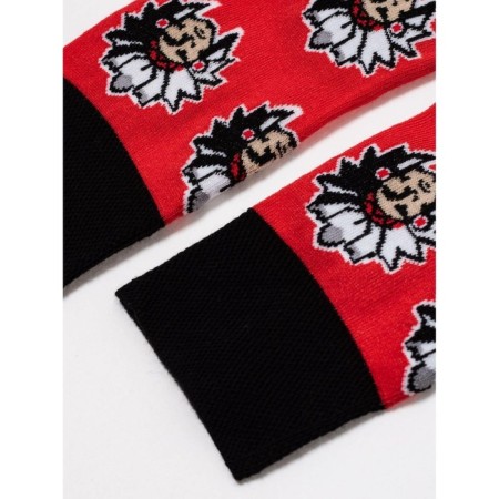 Male cotton socks Diwari Happy "Indians", size 29, red color-2