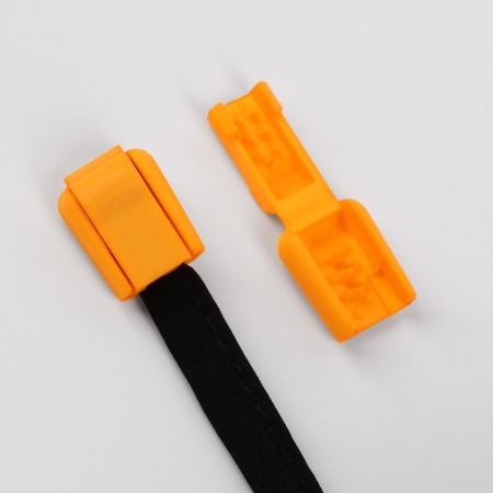 Set for laces, d = 5 mm, latch and tip, 2 pairs, orange color-2