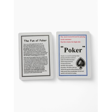 Playing cards 54 pcs "Motorcycle", for playing poker, map 6.3 x 8.7 cm, blue shirt, 290 g 10747-3
