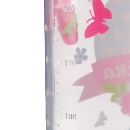 A bottle for feeding “My first bottle”, a classic throat, with handles, 250 ml., 0 months, pink color-6