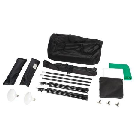 Studio equipment set Falcon Eyes Keylight 245LED, SB-BG KIT-5