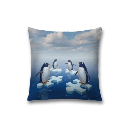 Decorative pillowcase "Ice puzzles", on a zipper, size 45x45 cm