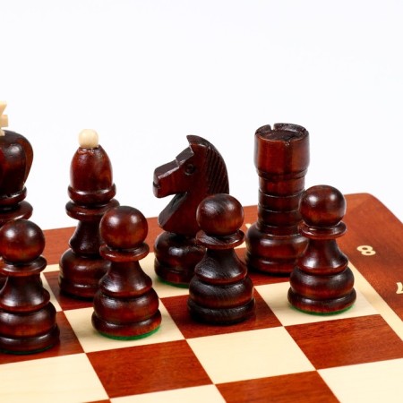 Chess Polish Madon "Pearls", 40.5 x 40.5 cm, King H-8.5 cm, Pig H-5 cm-5