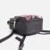 Women's backpack-mini on lightning, external pocket, Medvedkovo, gray/pink color