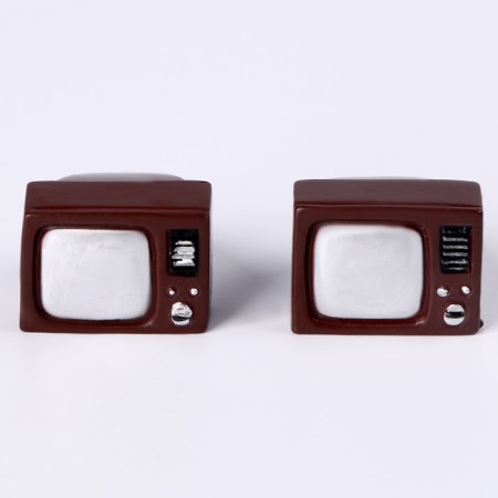 Miniature Puppet "TV", set 2 pcs., Size 1 pc. - 2 × 2 × 2 cm-1