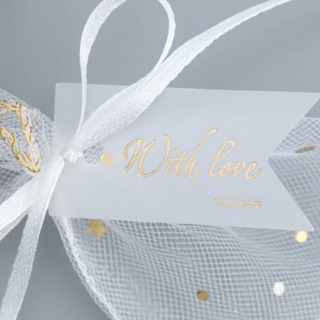 Gift bag from tulle "Tenderness", 7 x 9 cm +/- 1.5 cm-4