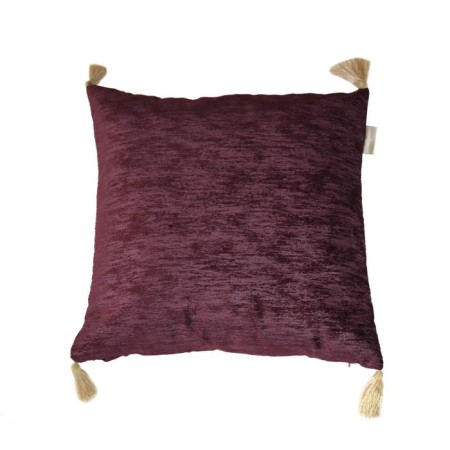 Pillowcase Sofi de Marko "Esther", size 45x45 cm, burgundy color