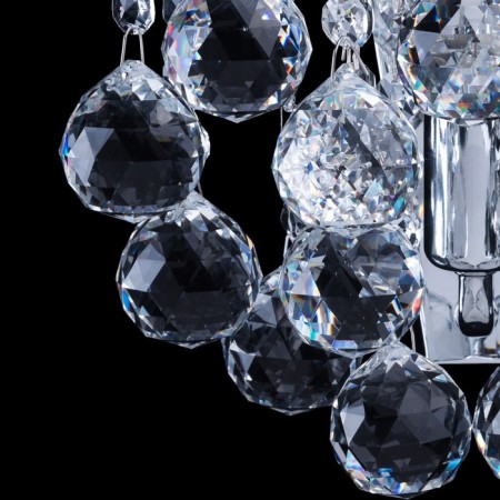 Bra "Pearls" 1x60W E14 chrome 21x22x15cm-5