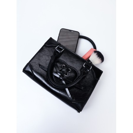 Women's bag, 20*8*14, lightning departure, belt lengths, black-9
