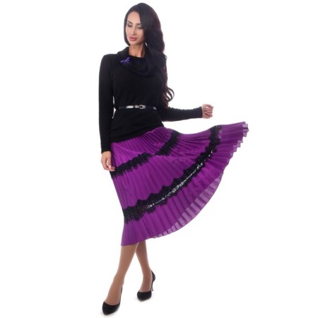 Female skirt, size 42, purple color