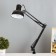 Table lamp on a hinges 800 "Crucian, black" E27 40W Risalux