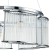 Suspended indigo lamp, 12003/6p Chrome. 6x40W, E14, 600x600x275/1475 mm