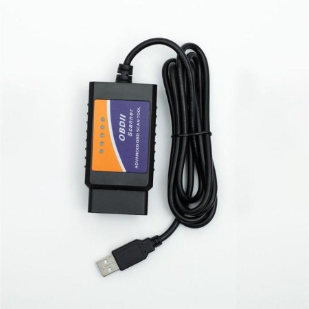 Adapter for diagnosing cars ELM327 OBD II, USB, wire 140 cm, version 1.5-1