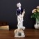 Souvenir Ceramics "Lady with a violin and dog" 30x10x9.5 cm