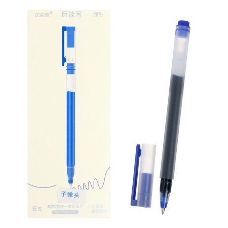 Gel pen 0.5mm blue, hillock, letter length 1600 meters