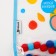 Bibslate for feeding "Baby - Pompom" waterproof on Velcro, with pompom, mix
