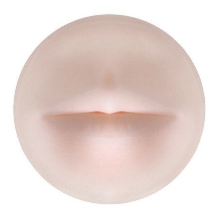 Big-Mens Cup Oral masturbator, in a hard case, realist, mouth, red-3