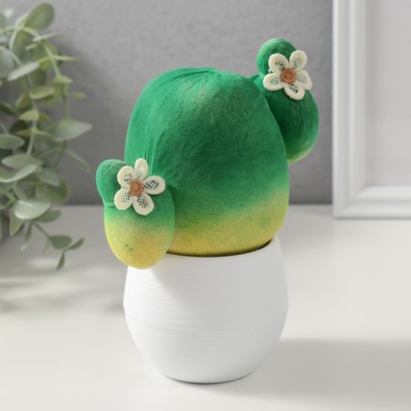 Growing gift Eco -Zhizhivchik "Cactus in a pot" White-1