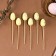 Skewers "Easter egg", yellow color, set 6 pcs.