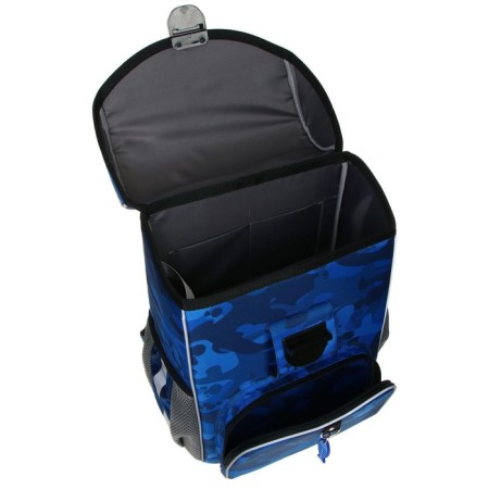 School satchel on the castle, 37 x 25 x 14 cm, Erich Krause Ergoline 15l, Sea Camo 51590-11