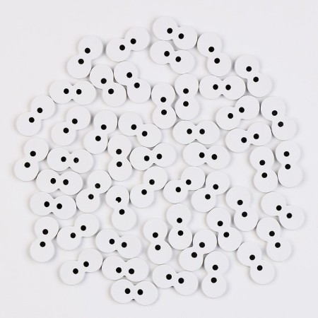 Eyes, set of 50 pcs., Size 1 pc. - 2 × 1 cm-1