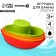 A set of bath toys “Bright boats”, cups, 4 pcs, crumb me