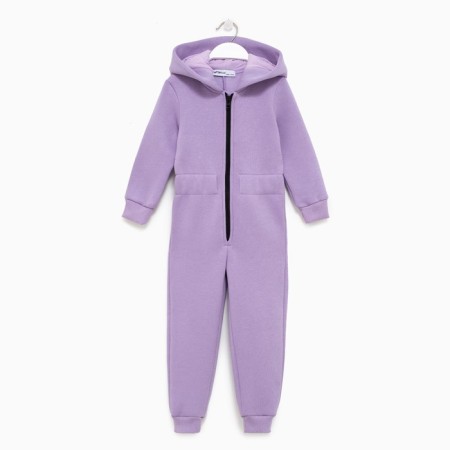 Комбинезон детский с начёсом KAFTAN "Basic line" р.26 (80-86), лиловый-5